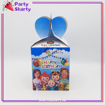 Cocomelon Theme Goody Boxes (Pack of 10 Favor Boxes) For Birthday Party and Decoration